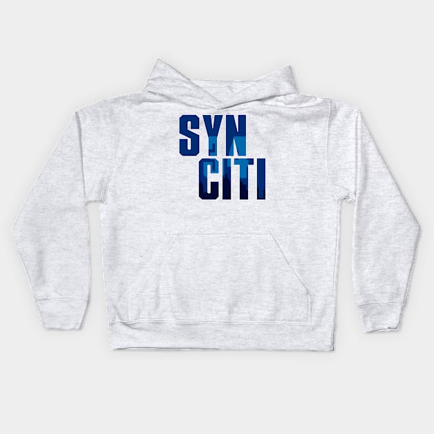 Syn Citi In Blue Kids Hoodie by enfuego360